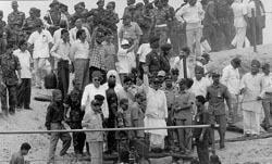 Vajpayee visiting Pokhran