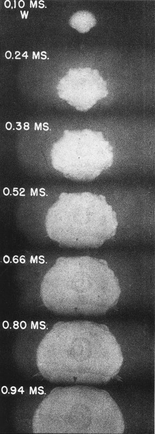 Trinity between 0.1 and 0.94 milliseconds